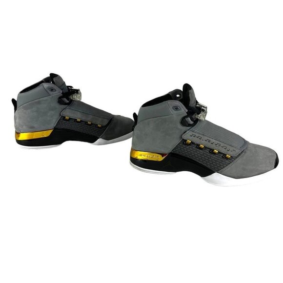 Air Jordan Retro 17 Cool Grey/Metallic Gold Size 9.5 Mens Basketball Shoes main image 13